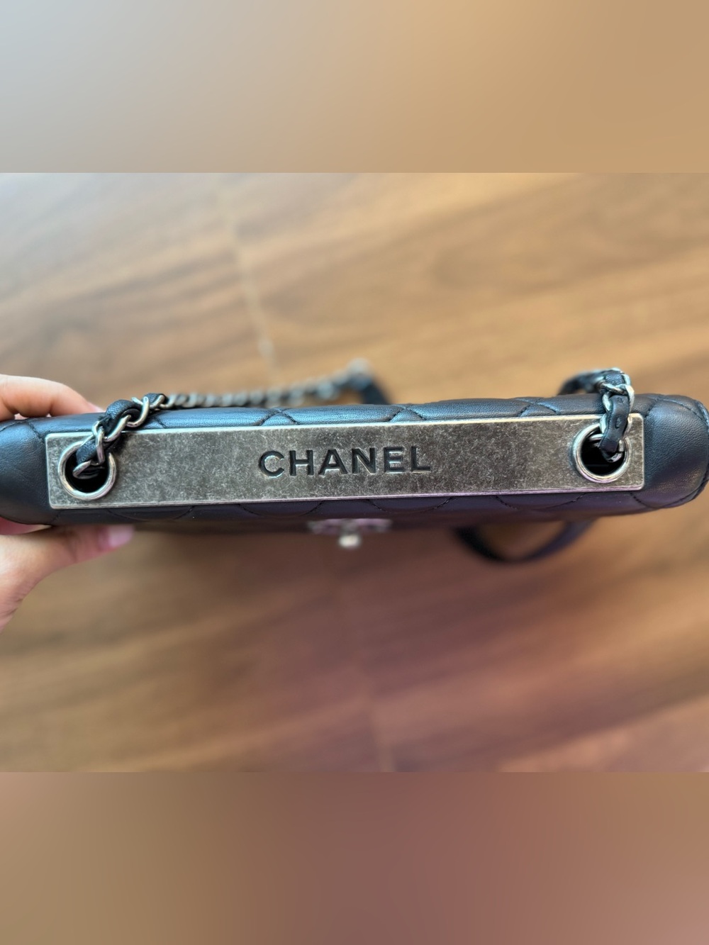 Chanel Trendy CC Shoulder Flap Bag in Black - Picture 8 of 15